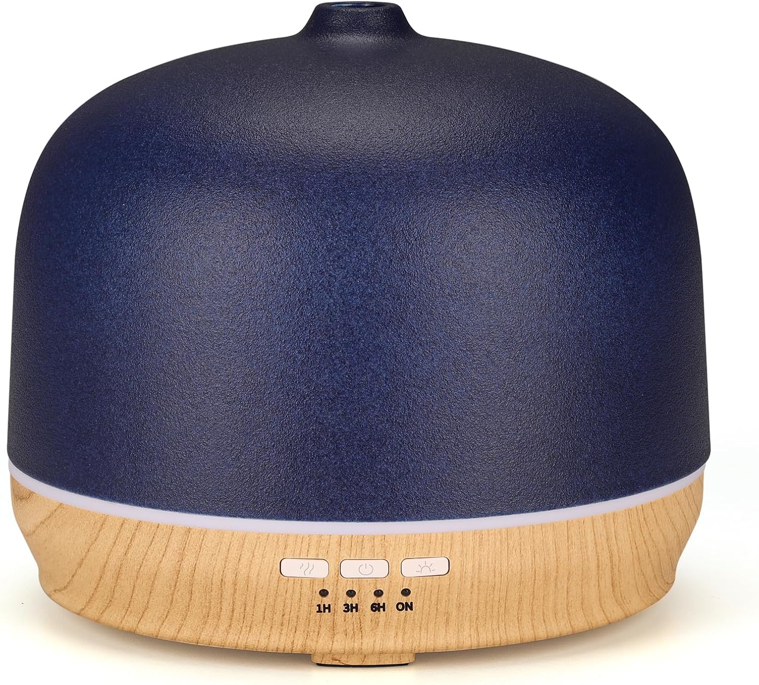 Ceramic Essential Oil Diffusers for Home Large Room, Aromatherapy Scent Air Diffuser Ultrasonic Aroma Defusers 500ml with Timed—White