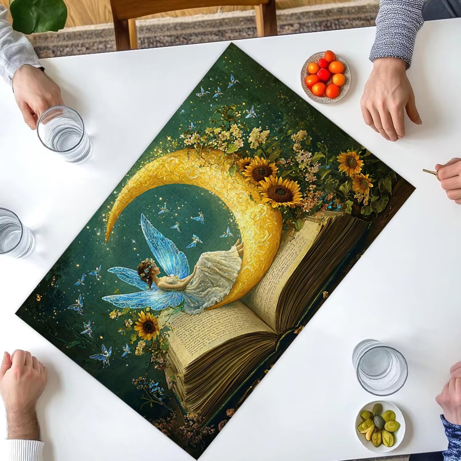 1500 Pezzi di Puzzle, Ragazza Luna1500 Pezzi di Puzzle per Adulti, Regalo di Anniversario, Regalo di Natale, Decorazione Della Casa, Prevenzione Della Degenerazione Cerebrale Negli Anziani v-1013