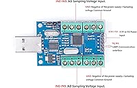 Vista 2 de NOYITO USB 10-Channel 12-Bit AD módulo de adquisición de datos STM32 UART Comunicación USB a chip serie CH340 módulo ADC