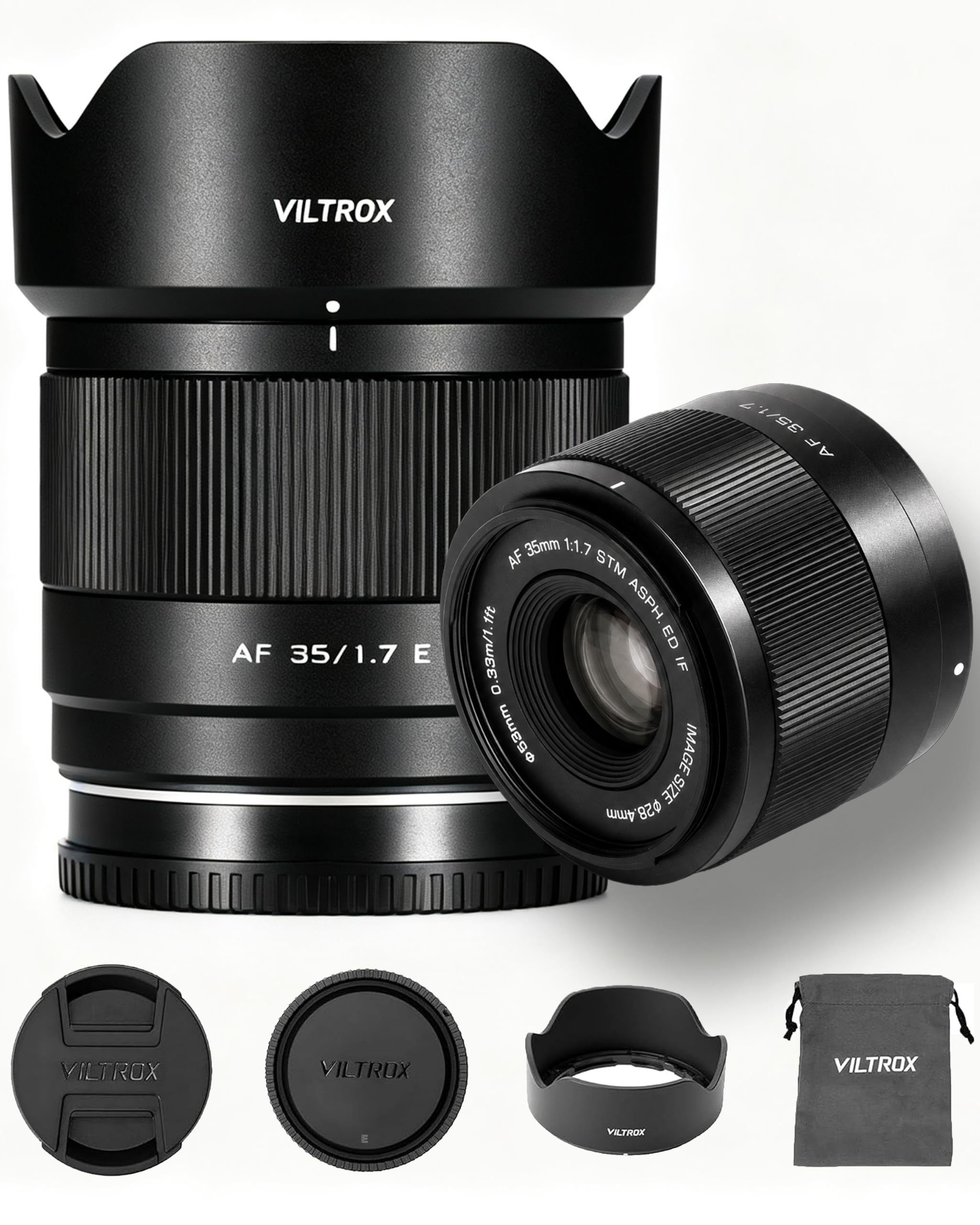 VILTROX AF 35mm F1.7 Air STM Auto Focus Large Aperture APS-C Portrait Prime Lens for Sony…