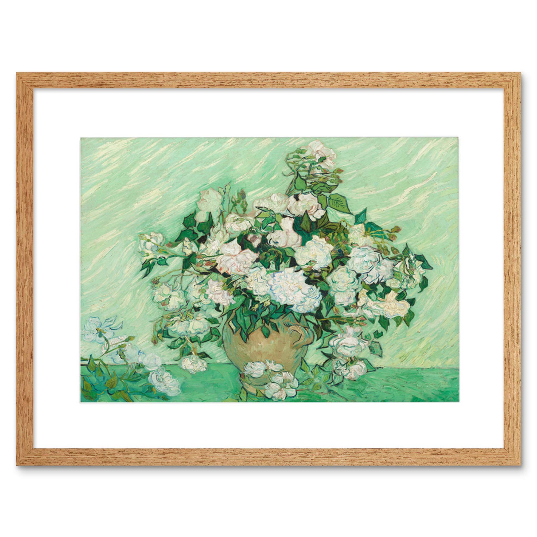 Wee Blue Coo Van Gogh Dutch Roses Art Framed Wall Art Print