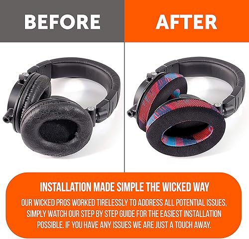 Miniatura 3 de WC PadZ Velour - Las almohadillas mejoradas definitivas de Wicked Cojines, compatibles con Audio Technica, HyperX, SteelSeries Arctis y más,