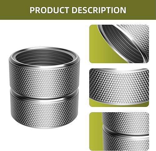 Miniatura 4 de iFealClear Adaptador de manguera de jardín de latón macizo, paquete de 2 conectores de manguera hembra de 34 pulgadas GHT hembra x 34 pulgadas GHT,