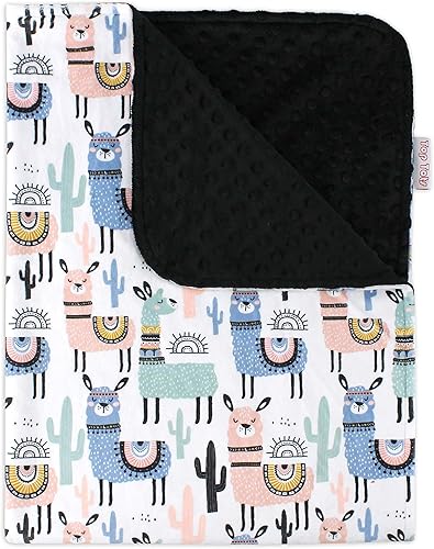 Miniatura 1 de Top Tots Manta de bebé - Llamas emperador con lunares negros