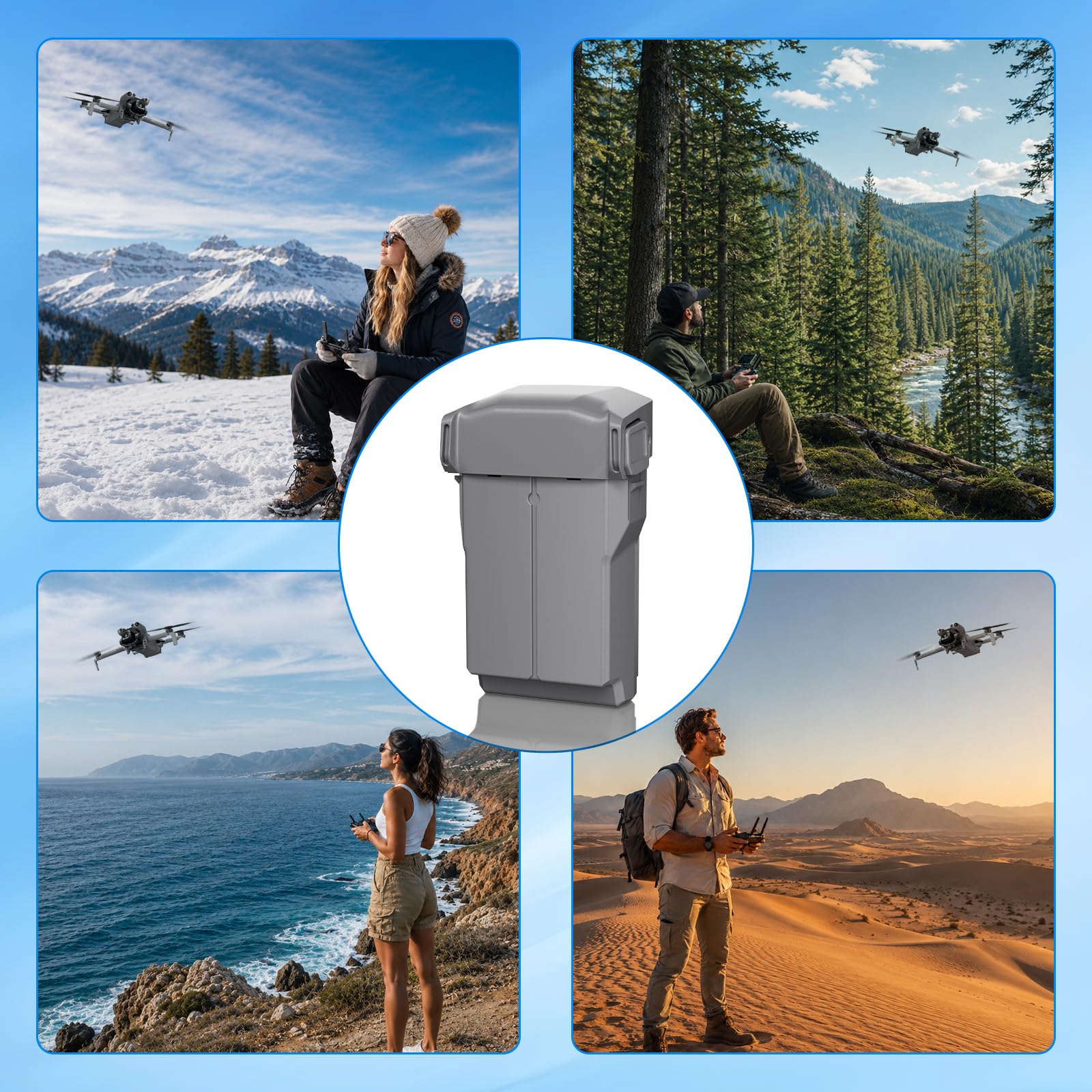 Mini 5 Pro / 4 Pro / 3 Serie Akku, 5000mAh 7.16V Intelligent Flight Akku, 47 Minuten Maximale (Nur für Original-Ladegeräte von DJI)