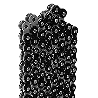 Vista 4 de Caltric Cadena de transmisión negra compatible con Kawasaki Zr1000 Z1000 2003-2016