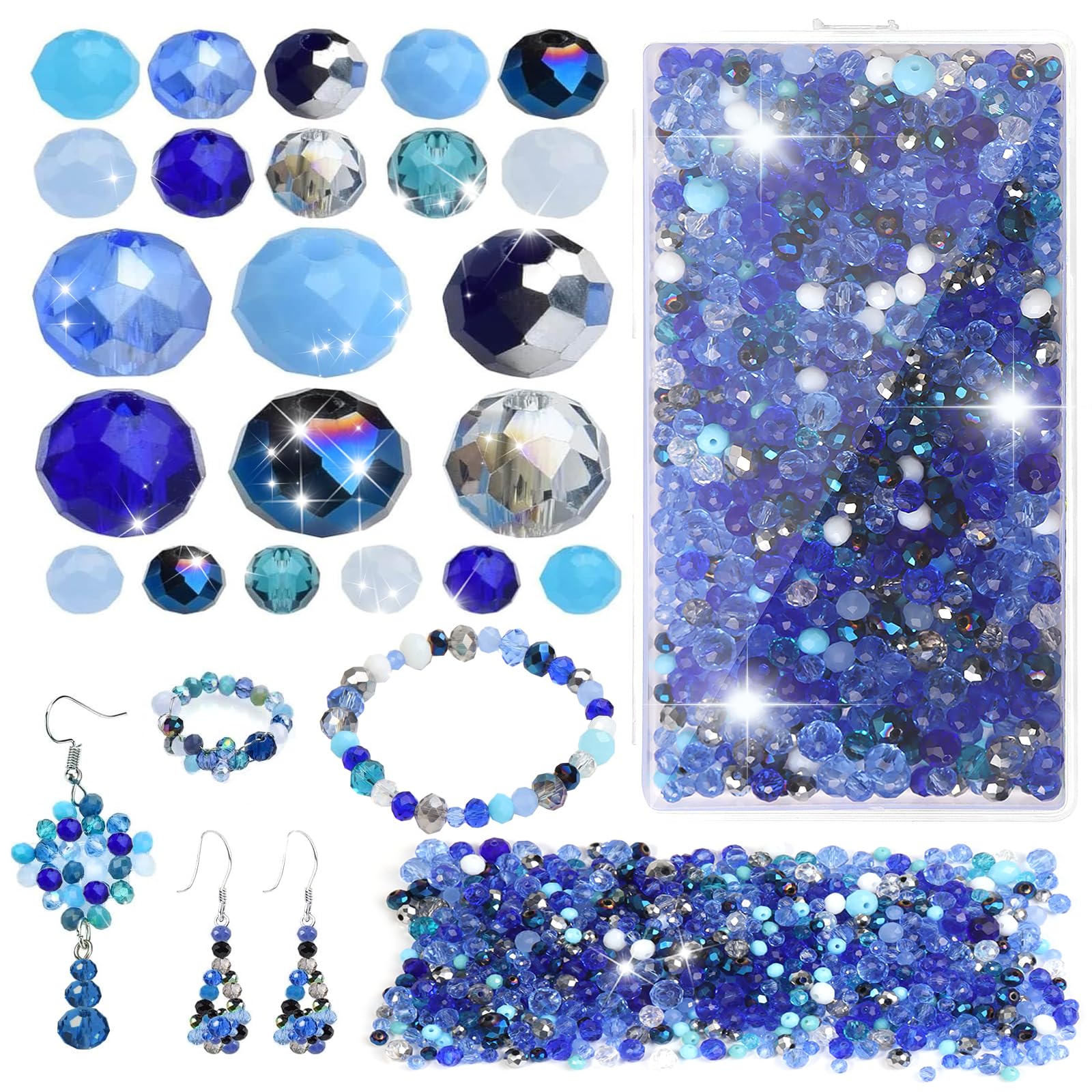 COIRIS 70 Perline Di Vetro Sfaccettate 12 Mm – Rondelle Blu Pavone Per Gioielli Fai Da Te, Alternative Economiche Allo Swarovski - 3