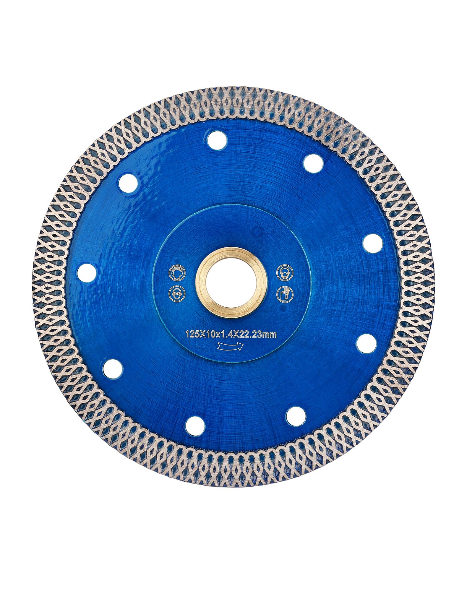 125mm Diamond Cutting Disc Turbo Diamond Cutting Blade for Granite Marble Ceramic Tiles, Blue