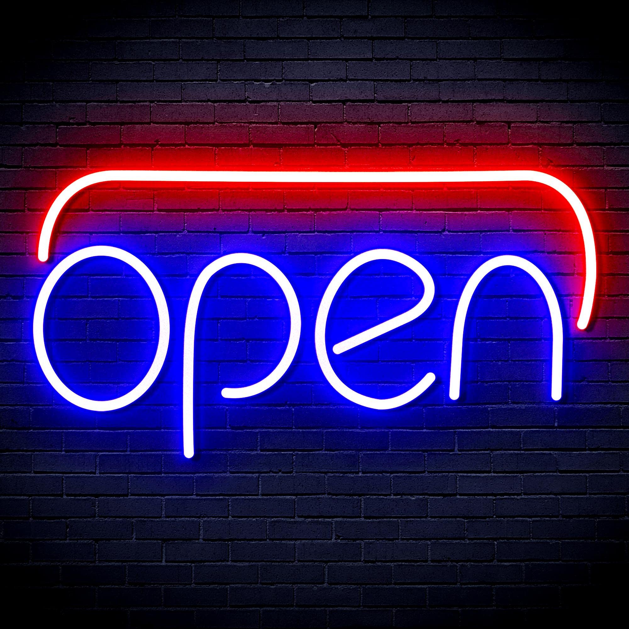 ADVPRO LED Neon Light „Open“ – Rot, Klassisches Leuchtschild Für Bar, Café Oder Wohnung