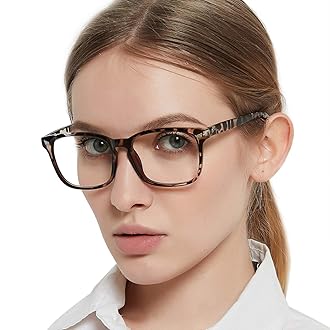 – OCCI CHIARI Fashion Blue Light Blocking Reading Glasses for Women, Women's Computer Glasses Spring Hinge, ladies' Rectangle Readers Glasses 1.0 1.25 1.5 1.75 2.0 2.25 2.5...