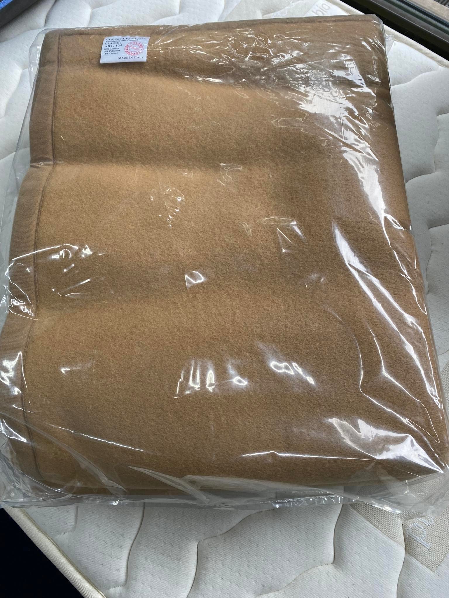 EFFETTO CASA Coperta Ignifuga - Certificata dal ministero dell'interno - Classe 1 (Piazza e mezza)