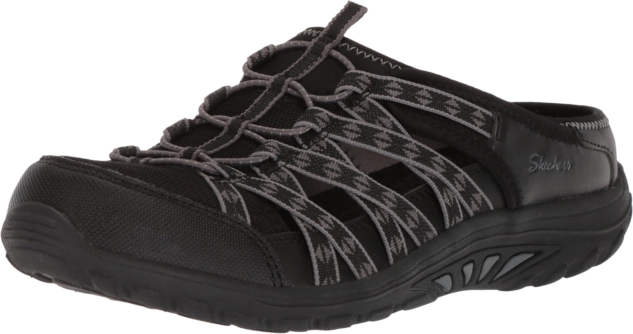 Skechers Women's Reggae Fest-Marlin-Fisherman Open Back Mule Relaxed Fit & a/C Memory Foam Water Shoe