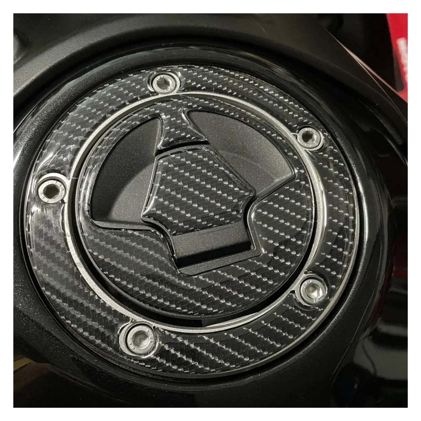 for Z1000 Z800 Z750 ZX10R ZX6R ER6N Motorcycle Carbon Fiber Look Tank Gas Cap Pad Filler Cover Sticker Decal ﻿