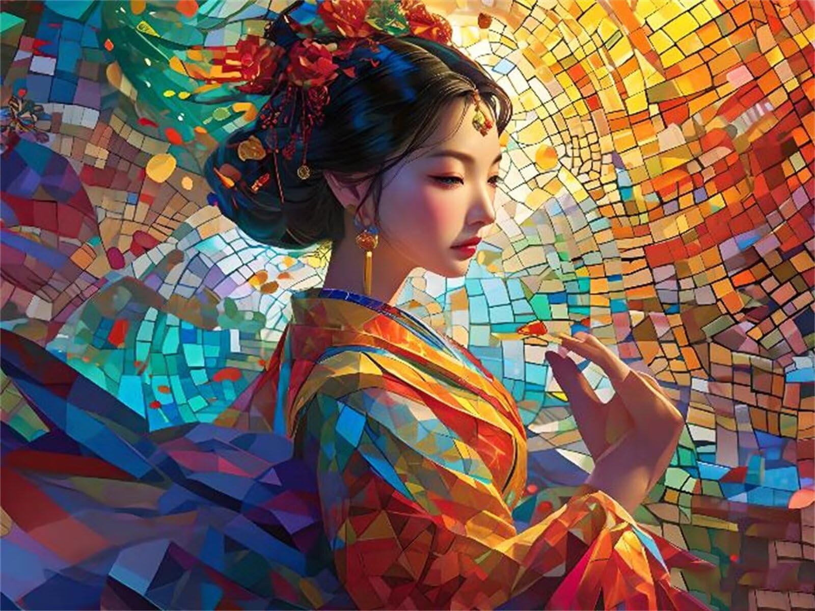 Shozhoo Pintura por Numeros, Mujer Colorido Pintar por Numeros Nniños Kit con Lienzo sin Arrugas, Pinceles y Pintura Acrílica, Manualidades Adultos Cuadros para Pintar por Numeros 50x40cm s-10236