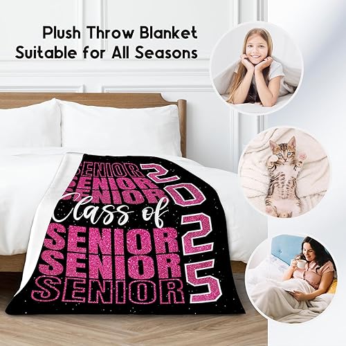 Miniatura 9 de Manta de graduación personalizada, regalos de graduación personalizados para la clase de 2024 para ella o él, decoraciones de manta suave de franela