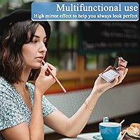 Vista 5 de Titular de la tarjeta de visita,Impresión en color para hombres y mujeres,Organizador de tarjetas de visita de metal ultrafino,Cartera de bolsillo