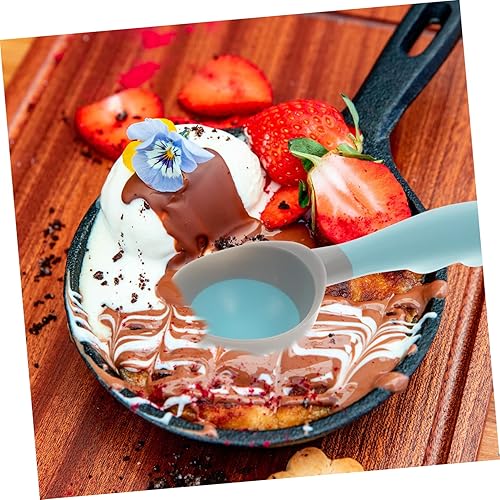 Miniatura 3 de Juego de cucharas ergonómicas para helados, 2 cucharas de goma para helado para servir ensalada de frutas
