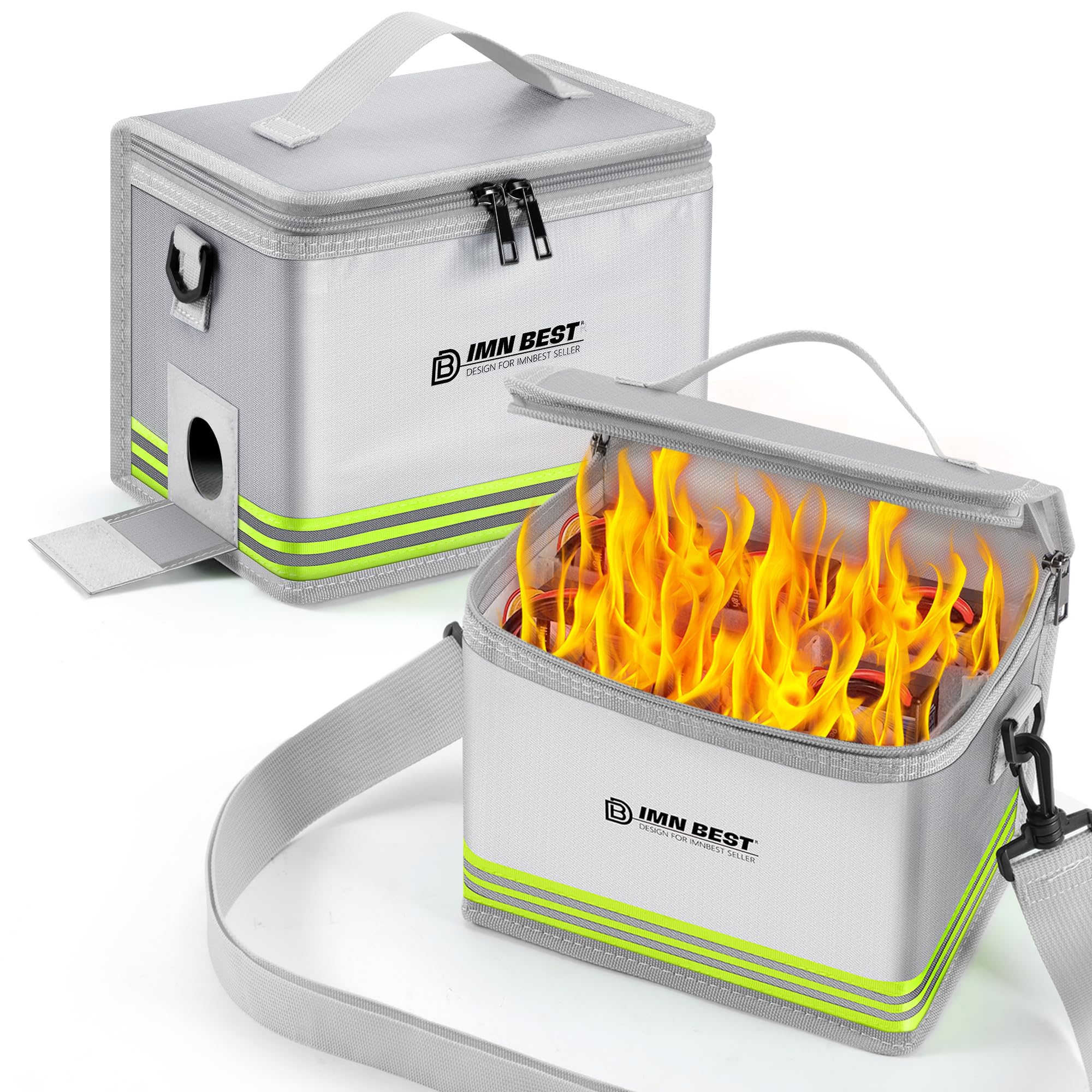 Sac ignifuge de rangement pour batterie LiPo en voyage et à la maison modèle C
