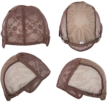 Medium 22.5, Light Brown: Tanyawigs Medium Light Brown Superfine Wig Cap For Making Wigs With Adjustable Strap And Spare Combs Easy Diy Swiss Lace Perfect Fit(Light Brown 22.5 M