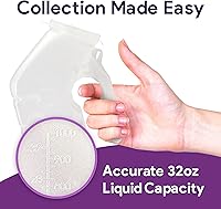 Vista 4 de Orinales portátiles para hombres Botellas de orina a prueba de derrames para hombres Orinal de viaje versátil Botellas de orina de 32 onzas