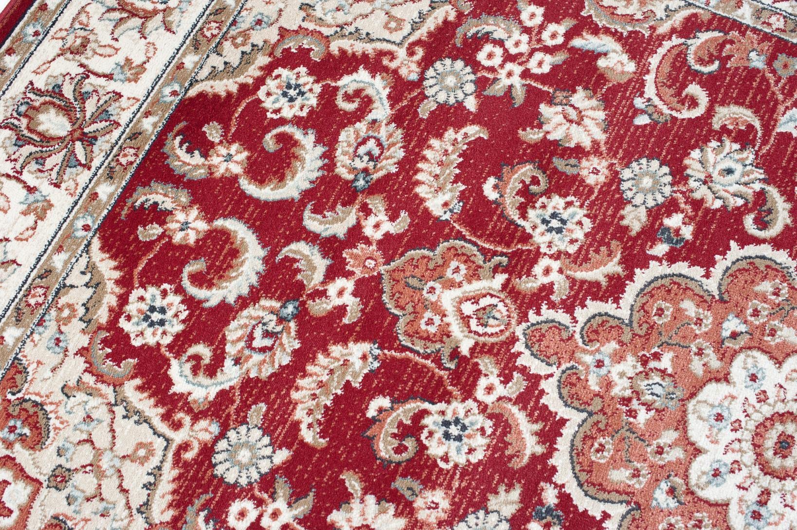 Mazovia Alfombra Pasillo 60x100cm Rojo Clásico Tradicional Suave Pelo Corto