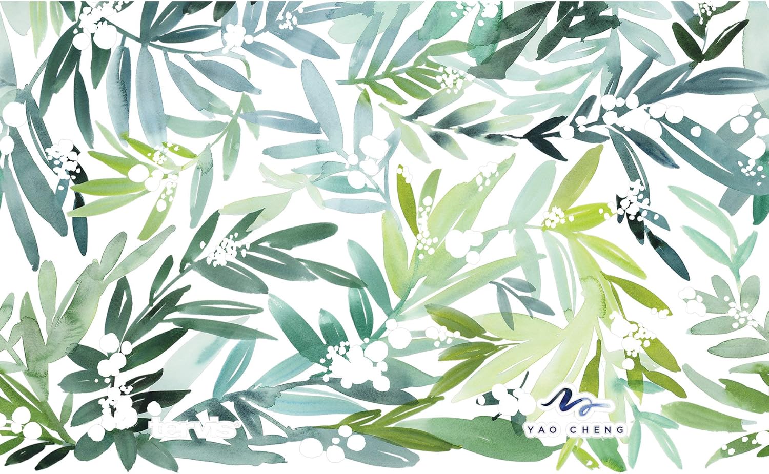 Tervis Yao Cheng Green Crystal Made in USA Double Walled Insulated Tumbler Travel Cup Keeps Drinks Cold & Hot, 16oz 4pk, Lush Mimosa - Image 2