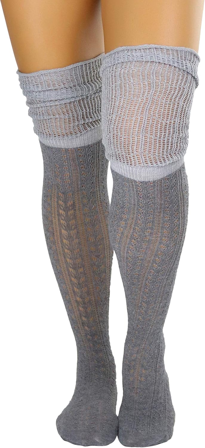 ToBeInStyle Women's Over The Knee Knit Thigh High Warm Socks - Image 2