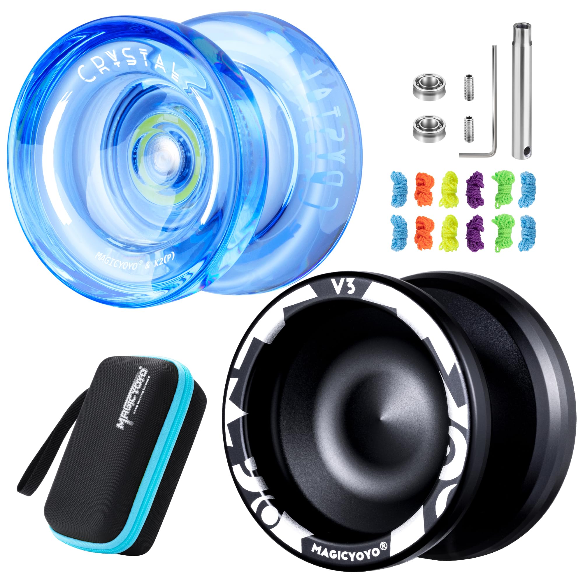MAGICYOYO Responsive Yoyos for Kids Beginners, Pro Yo-yo 2 Pack V3 + K2