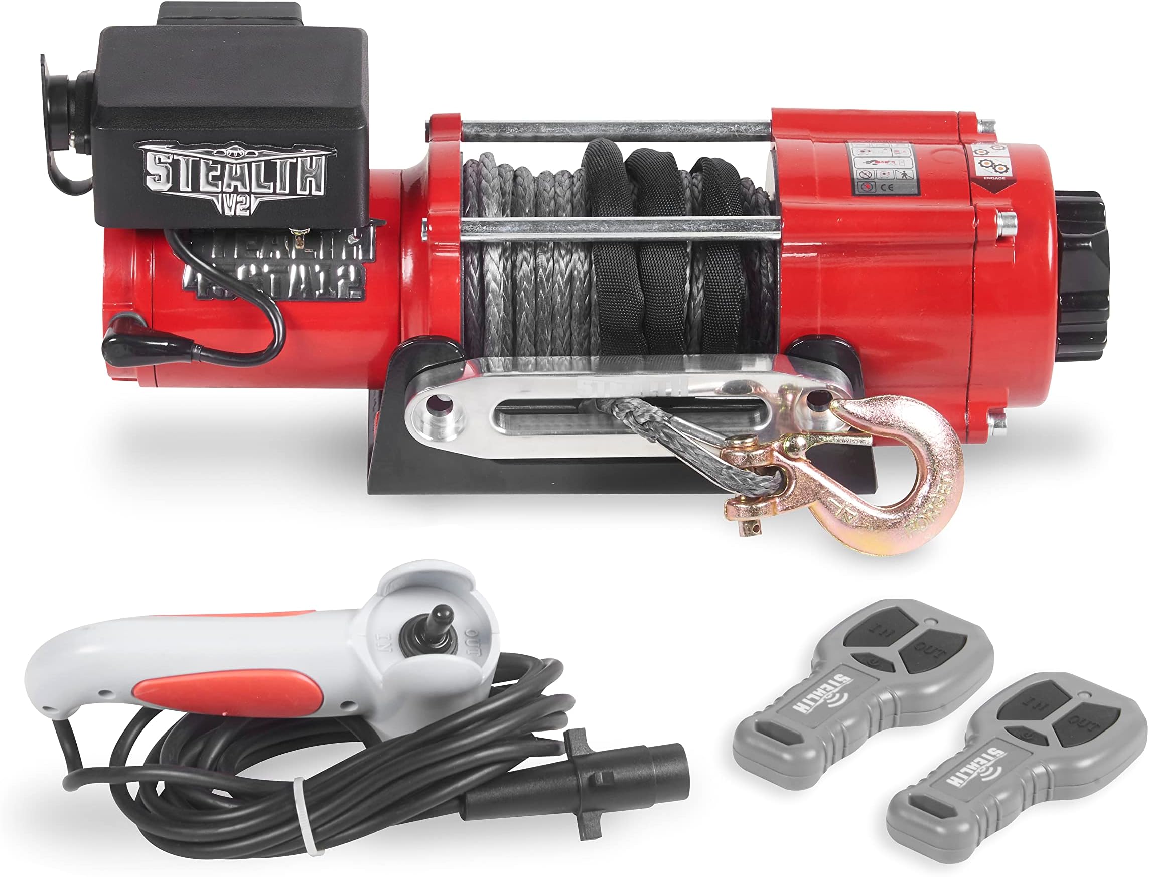 Rhino Electric Winch 24v 20000lbs / 9072Kg Capacity 26m Steel Cable