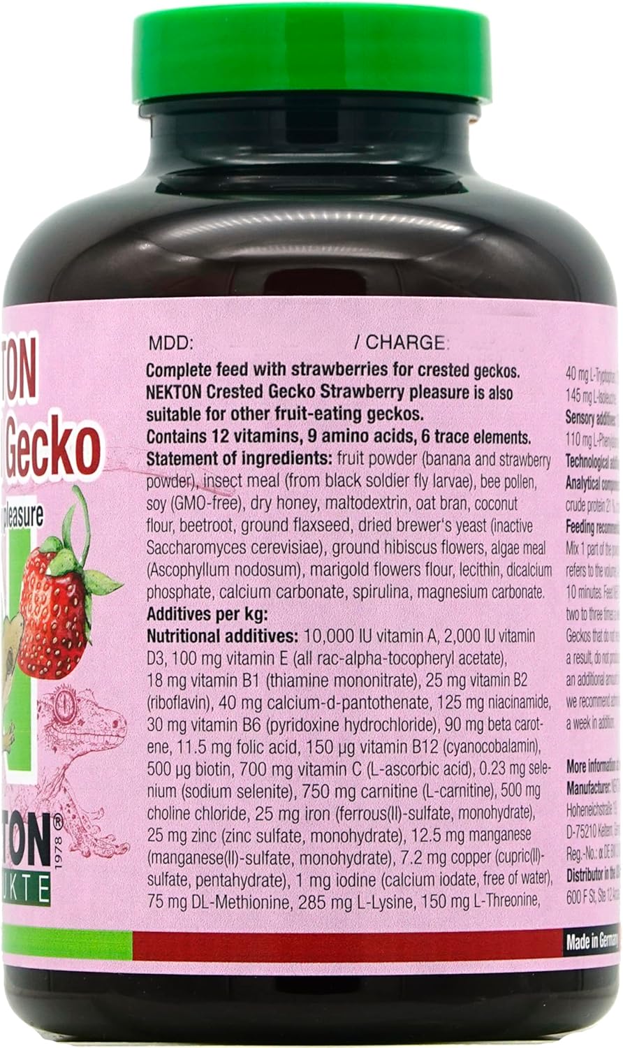 Nekton Crested Gecko Strawberry Pleasure Complete Diet 250g / 8.82oz