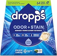 Vista 10 de Dropps Free + Clear - Cápsulas de detergente para ropa a base de biológica, sin perfume (64 unidades) – Cápsulas de lavandería compatibles con HE