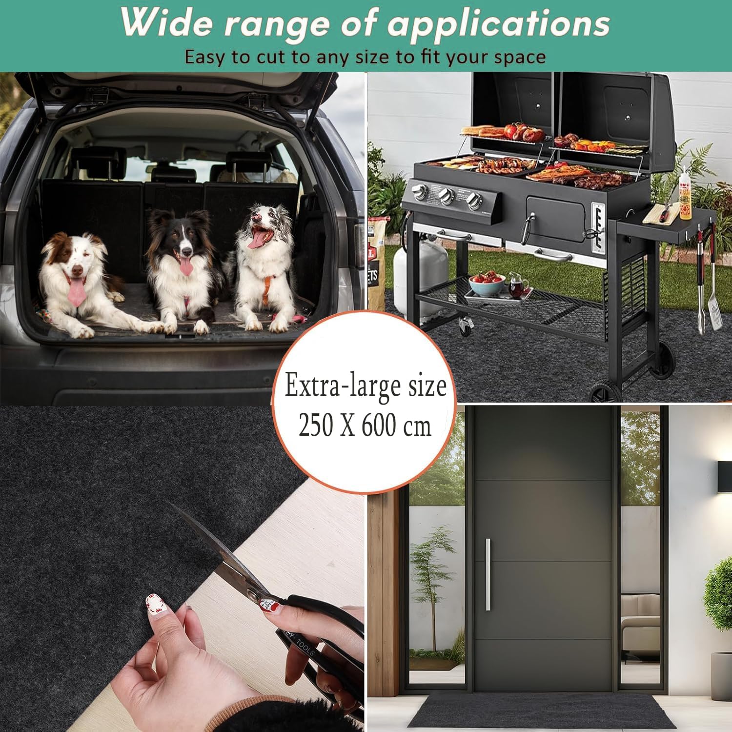 Oil Spill Mat, Garage Floor Mat for Under Car, Absorbent Oil Pad Waterproof Backing Protects Floor