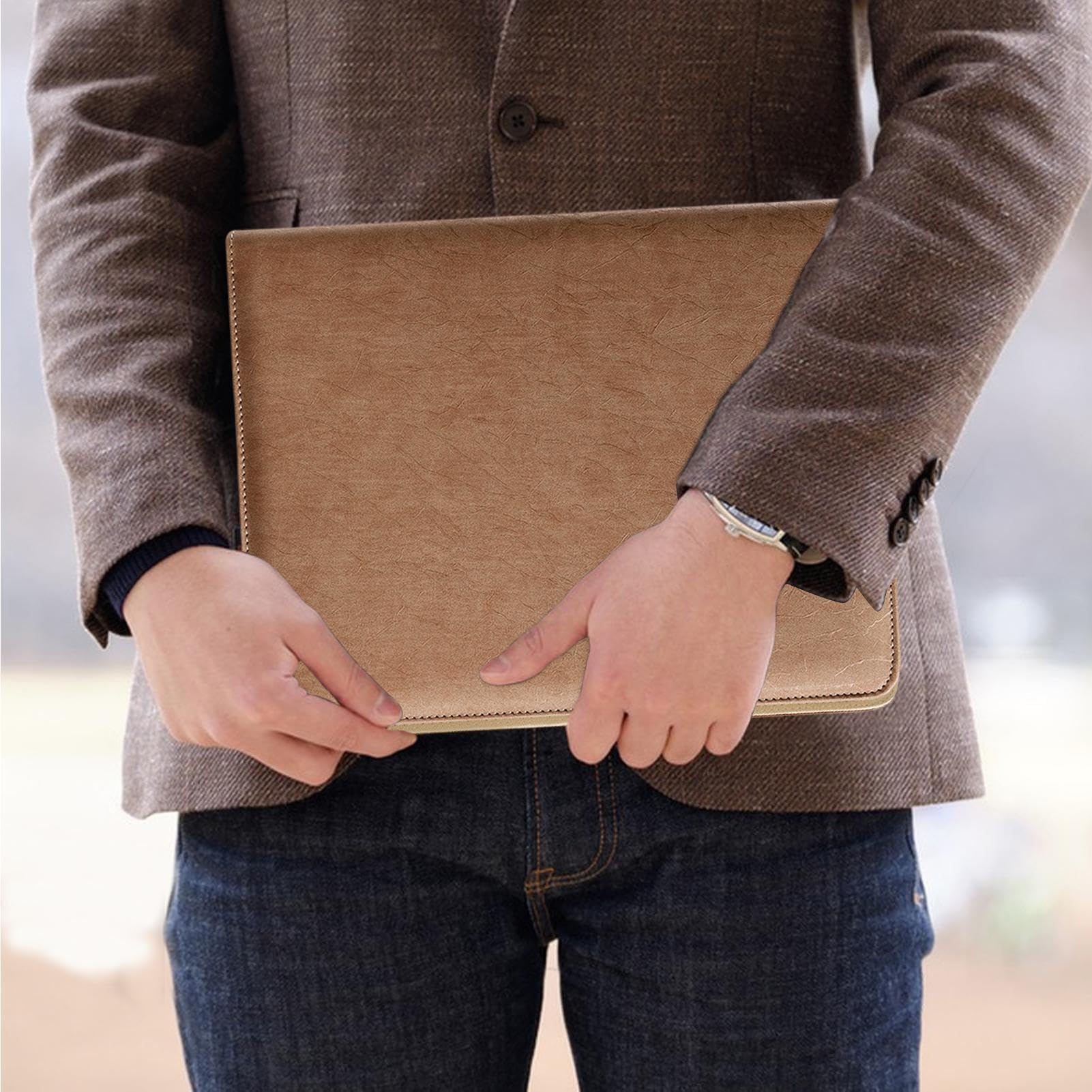 Porte-bloc-notes en cuir, Padfolio en cuir Cuir PU