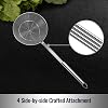 Espumadera de acero inoxidable Hiware sólida para cocinar y freír, utensilios de cocina de alambre, cuchara para pasta, 5.4 pulgadas 7