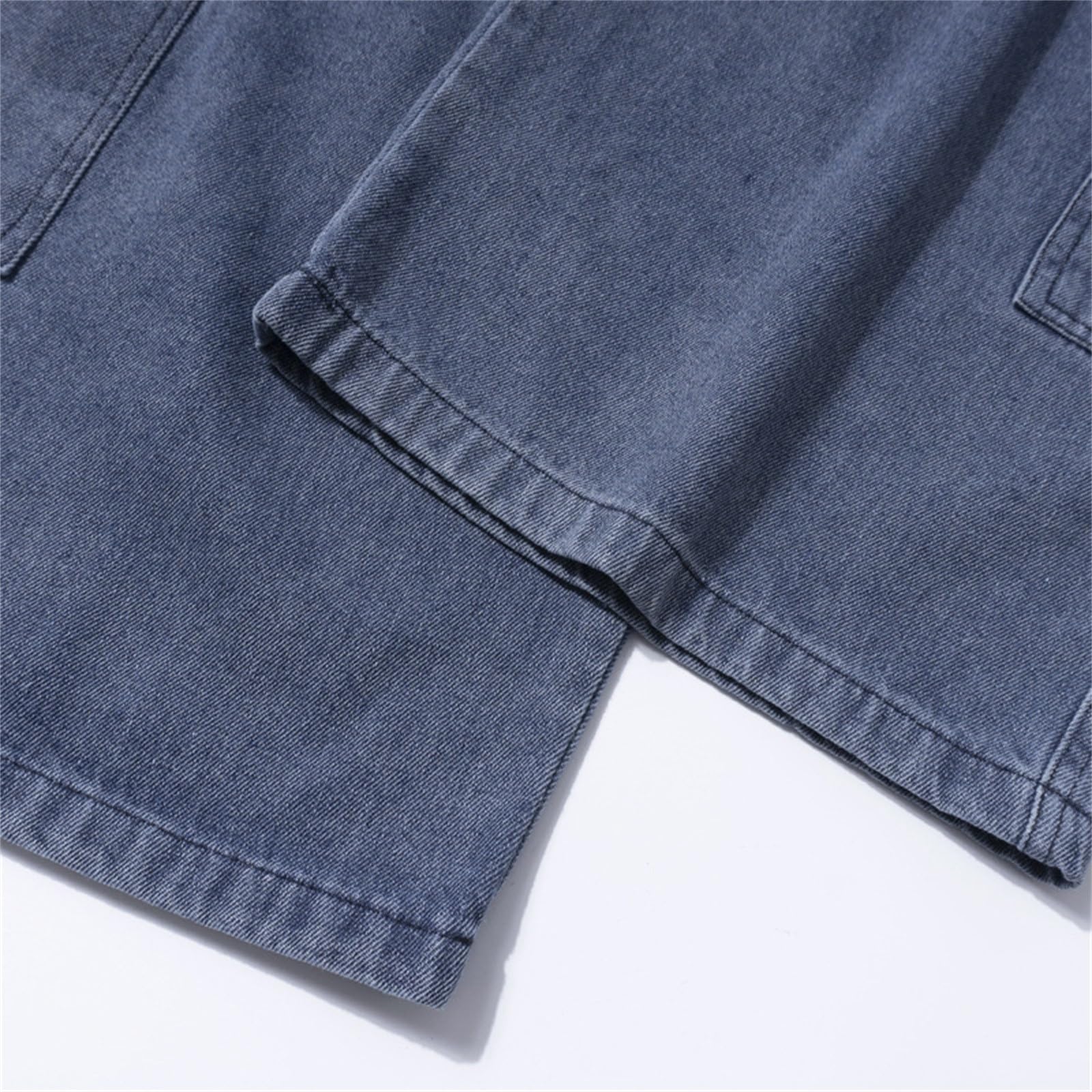 Genérico Vaqueros Hombre Elasticos Pantalones Elásticos para Hombre Corte Holgado Color Azul Lavado Clásicos Rectos Cómodos Estilo Casual con Bolsillos Profundos Pantalones Chinos Slim Fit para