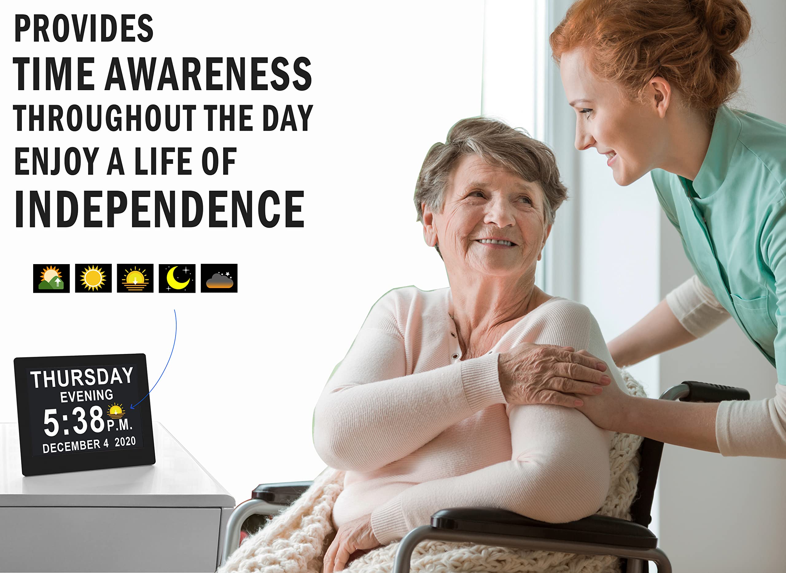 Buy 【New 2022】 Véfaîî 19 Alarms Calendar Clock, Custom Reminders and