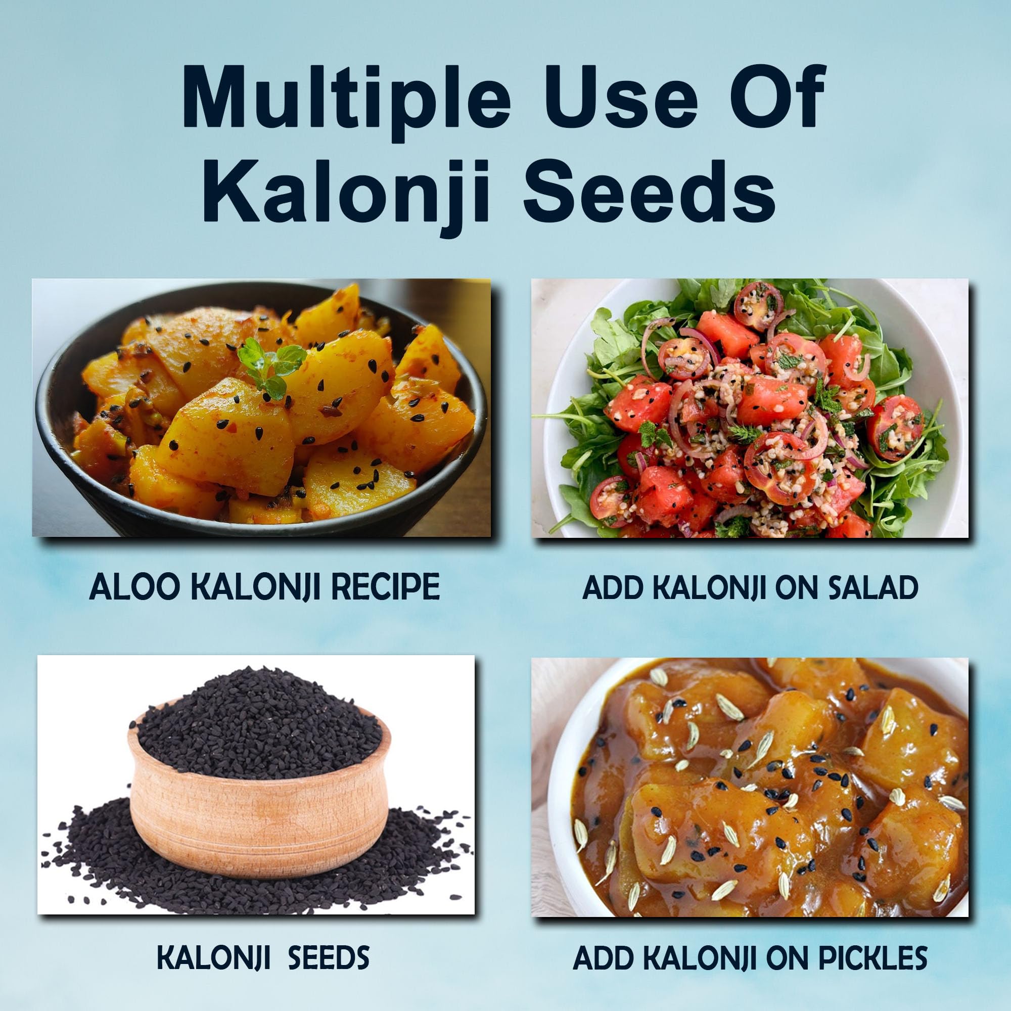 Brijbooti Kalonji Seeds 250 Grams - Black Cumin Seeds For Hair Gowth - Nigella Seeds - Karun Jeeragam - Karuppu Jirige - Image 3 thumbnail