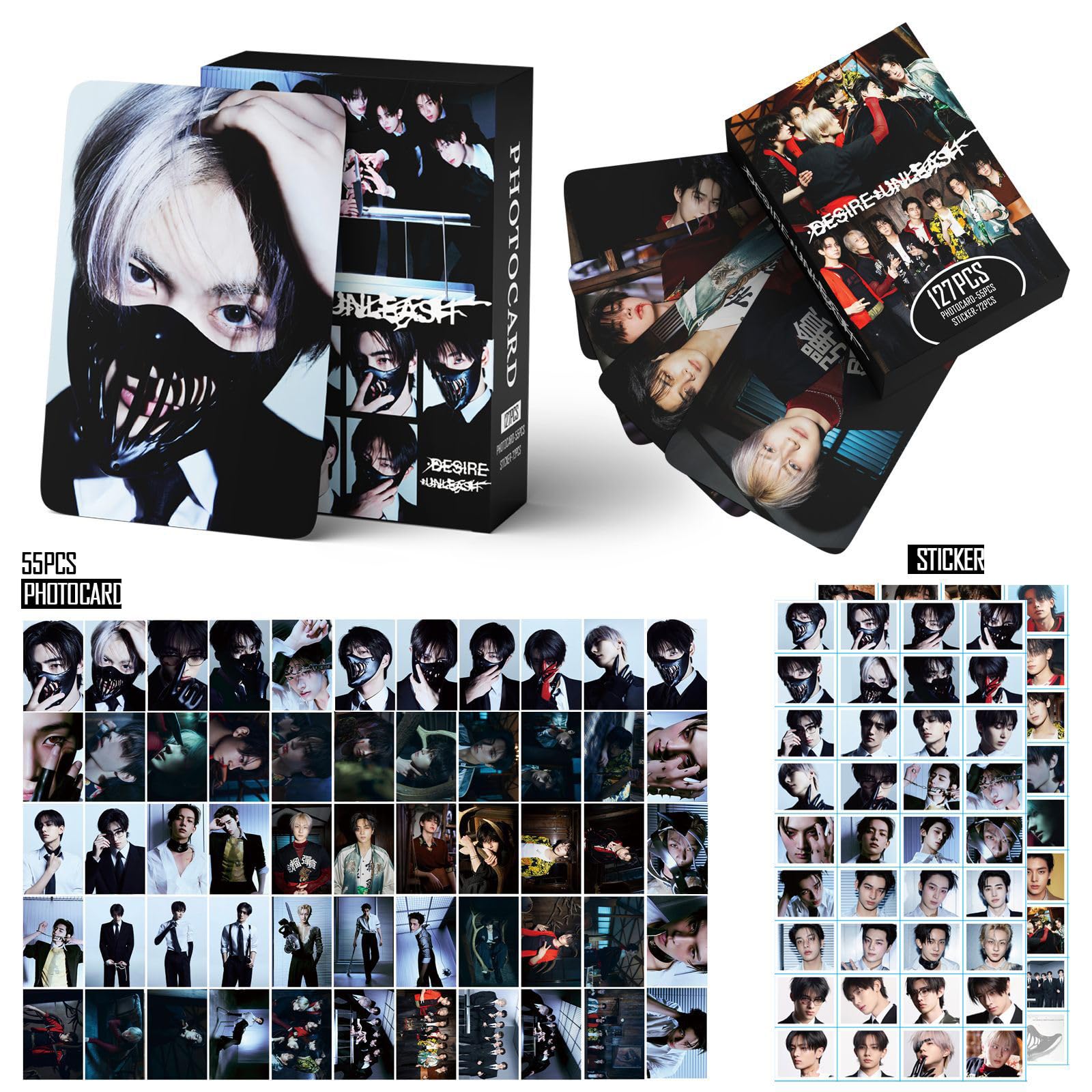 Amazon.com: Yuto 127 PCS album DESIRE UNLEASH Photocards 55 PCS 