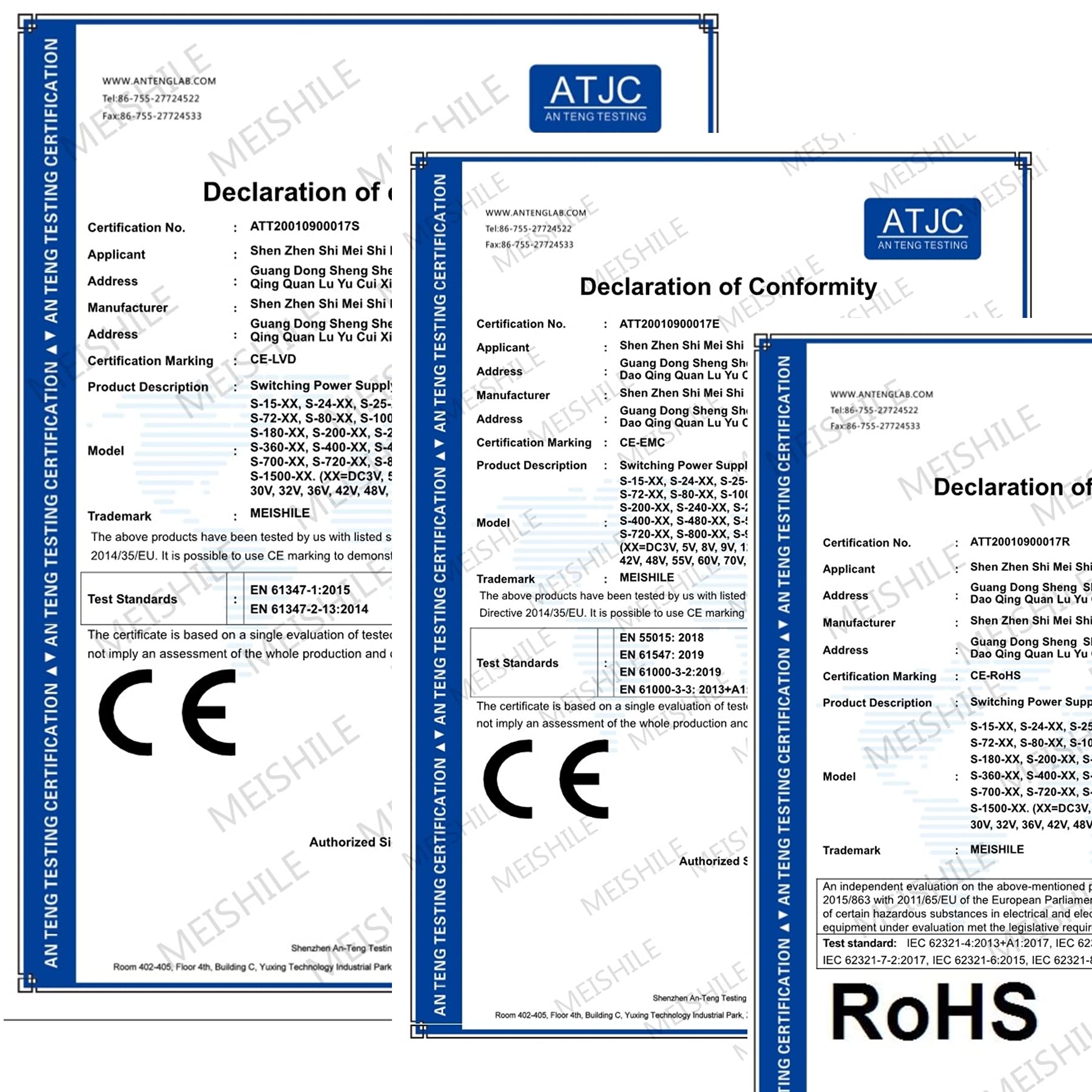 Meishile 48v 12.5a 600w Fuente De Alimentación Conmutada Uni | Meses sin interés