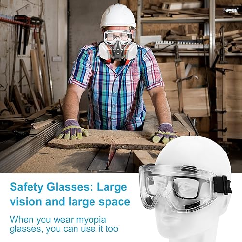 Miniatura 2 de Máscara de gas de supervivencia nuclear y química, máscara de gas de cara completa con filtro de carbón activado
