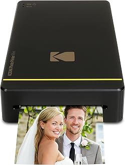Kodak PM 210 Thermal Sublimation Mini Portable Mobile Instant Photo Printer - Black