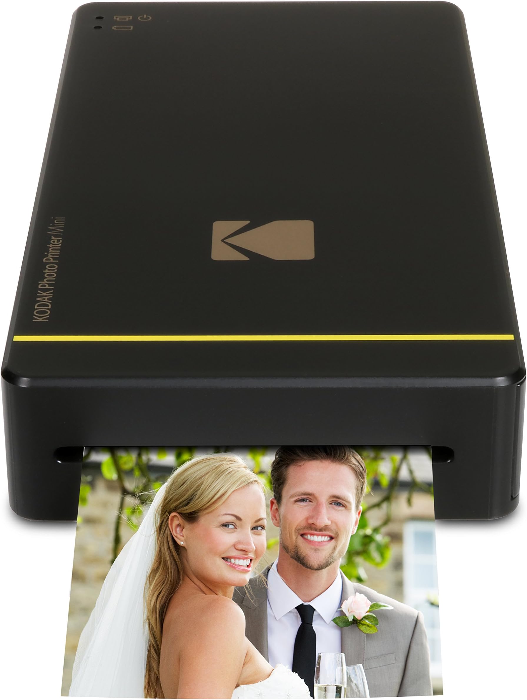 Kodak PM 210 Thermal Sublimation Mini Portable Mobile Instant Photo Printer - Black