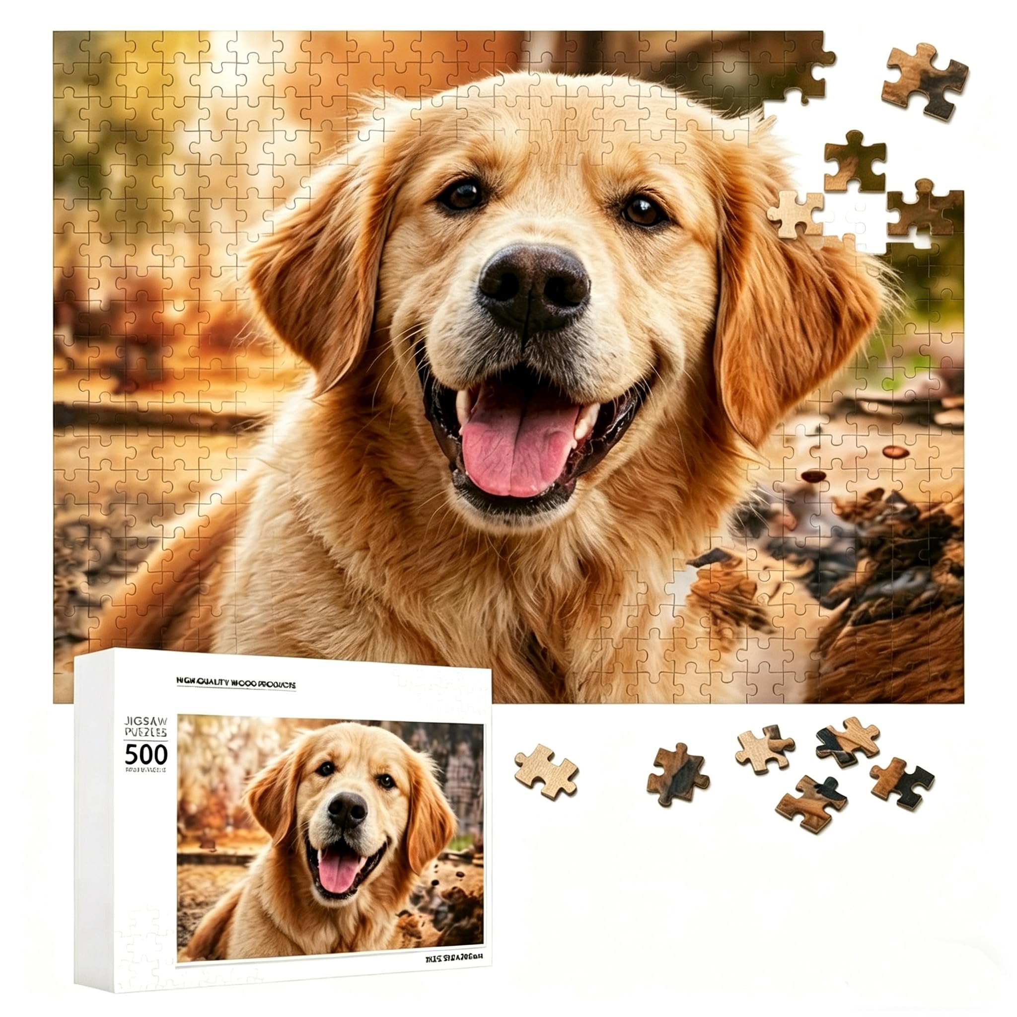 Personalised Photo Jigsaw Puzzle – 1000 Pieces Challenge Puzzle Gift – Custom Picture Puzzle with Image Optimisation – for Puzzle Lovers & Adults – Idea