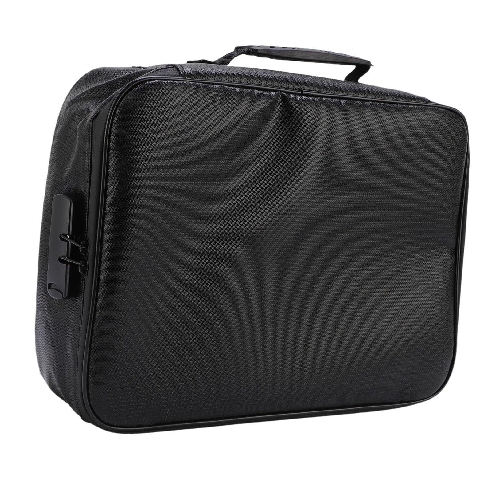Jeffergarden Borsa per Documenti Ignifuga, Chiusura di Sicurezza per File, Scatola Ignifuga di Grandi Dimensioni in Materiale PVC con Serratura a Combinazione, Archiviazione di File per Documenti
