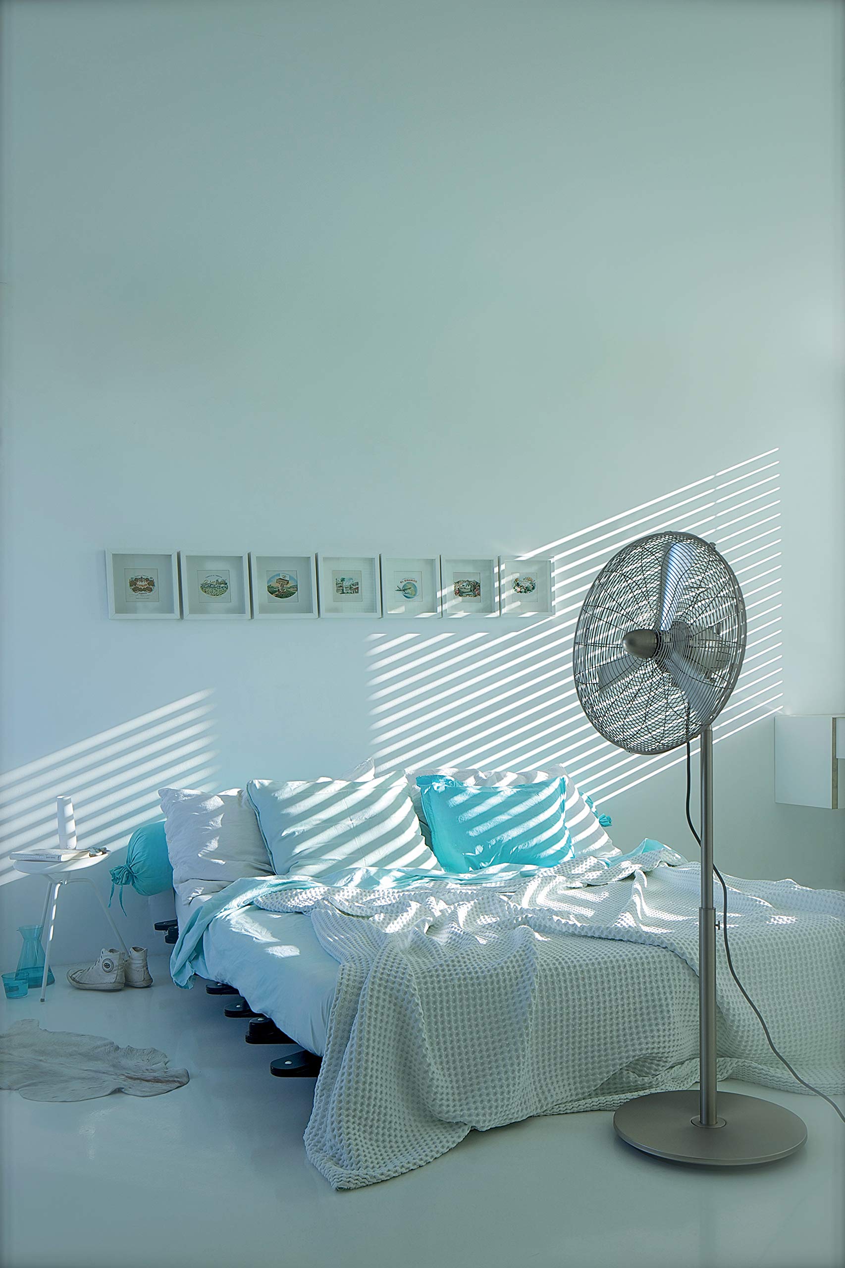 Ventilatore Da Pavimento Charly Stadler Form - 3 Velocità, Design Moderno In Argento - Foto 10