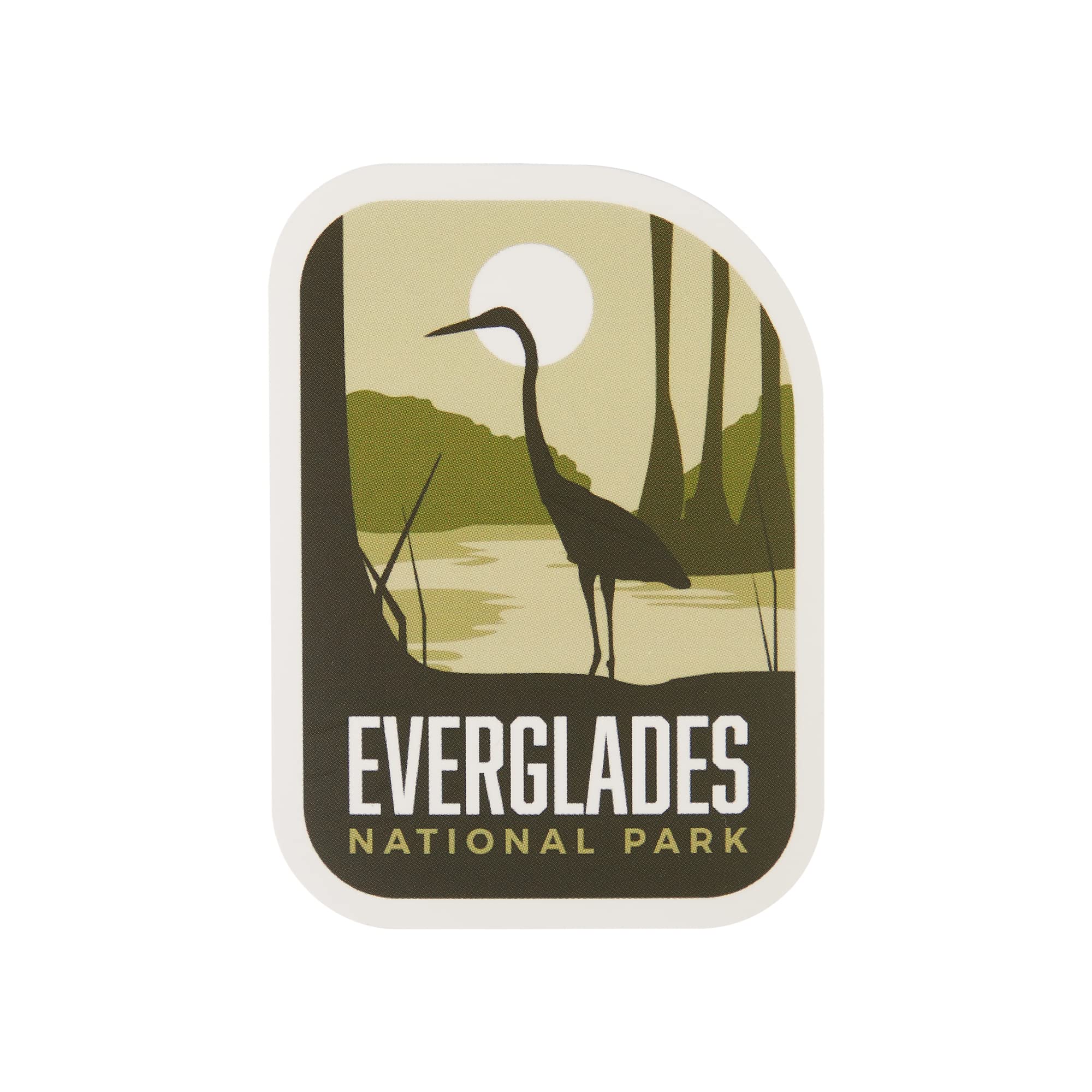 Vagabond Heart Everglades National Park Sticker - Weatherproof Vinyl Souvenir Decal