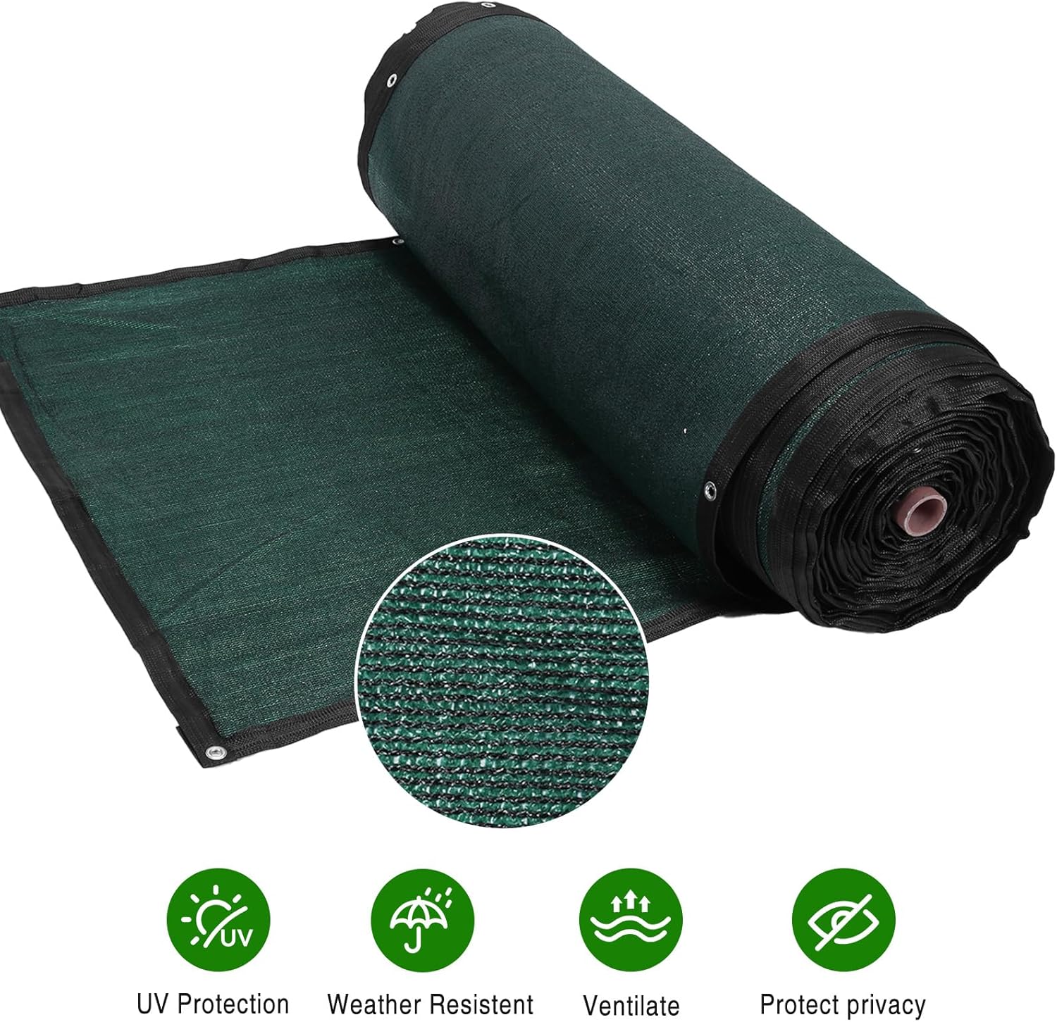 4ft X 455ft Outdoor Privacy Screen Fence & Mesh Shade Net Cover, Ideal for Garden and Backyard - Enhances Privacy for Fencing & Chain Link, Perfect for Patio Privacy Wall, Slats, Freestanding Use