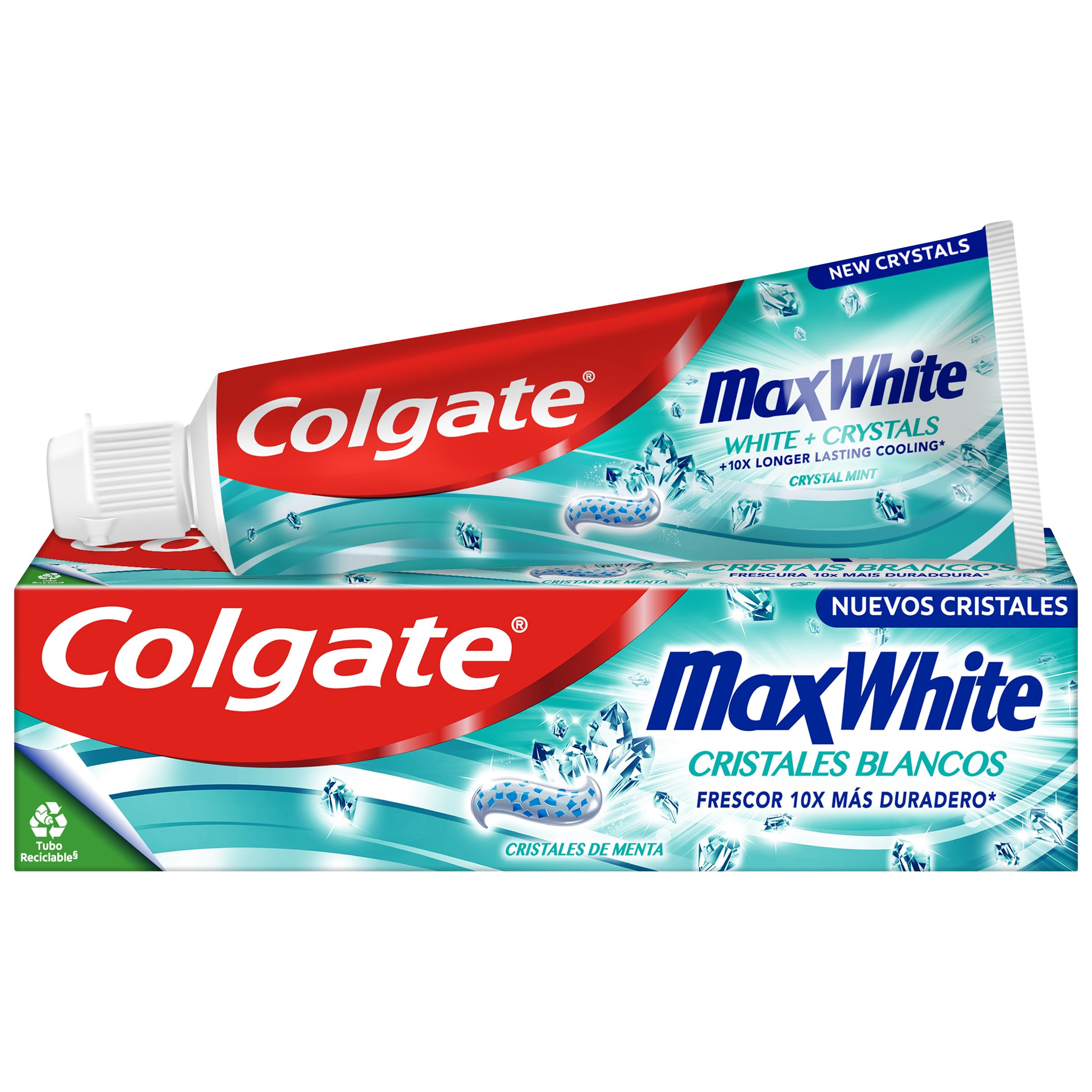Colgate Max White Kristalle, weiße Zahnpasta, 12 x 75 ml – Ansicht 2