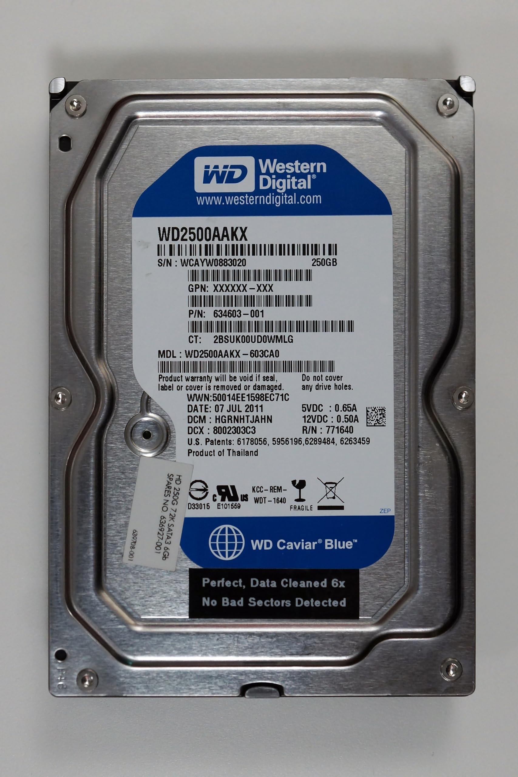 Amazon.com: Western Digital WD2500AAKX 250GB SATA Hard Drives