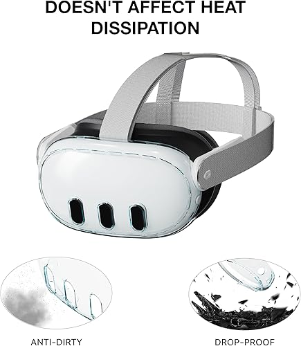 Miniatura 4 de APEXINNO VR Shell Cover Skin for Meta Quest 3 Headset Accessories, VR Shell Case Headset Protector for Oculus Quest 3 VR Headsets, ABS Material